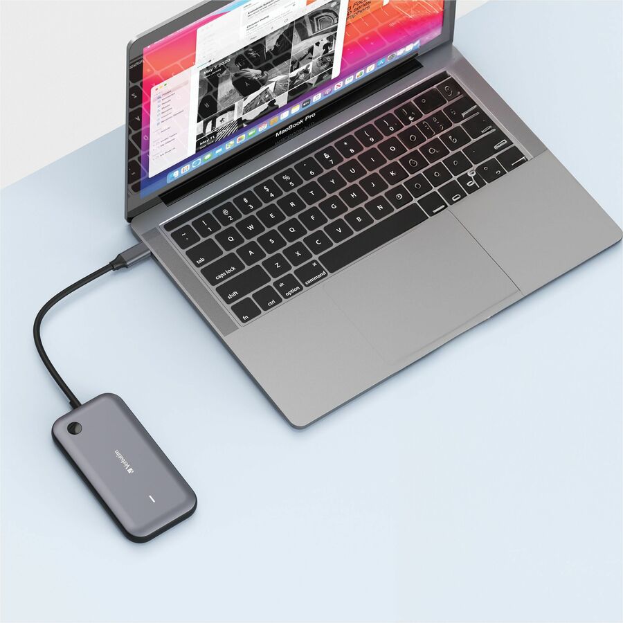 Verbatim Share My Screen 1080p USB-C Wireless Display Adapter with USB Hub and Card Reader - WDA-01