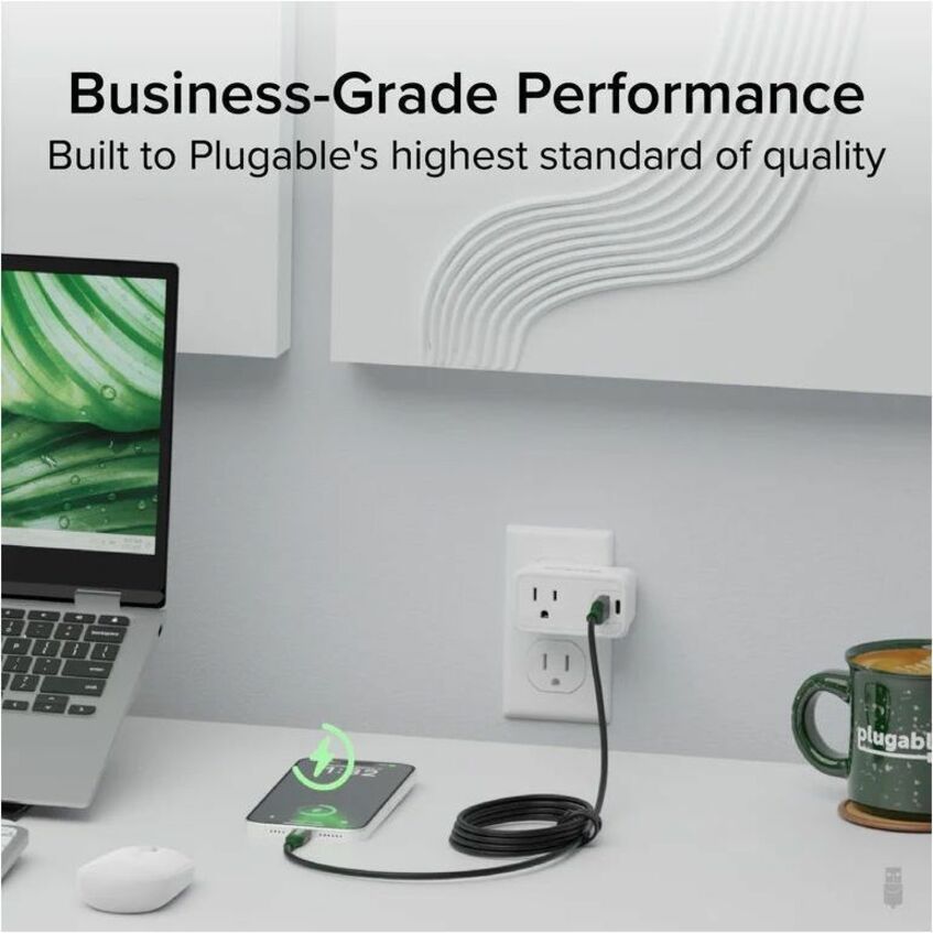 Plugable USB-C to USB-A 6ft Data and Charging Cable (Part Number: USBC-A2M)