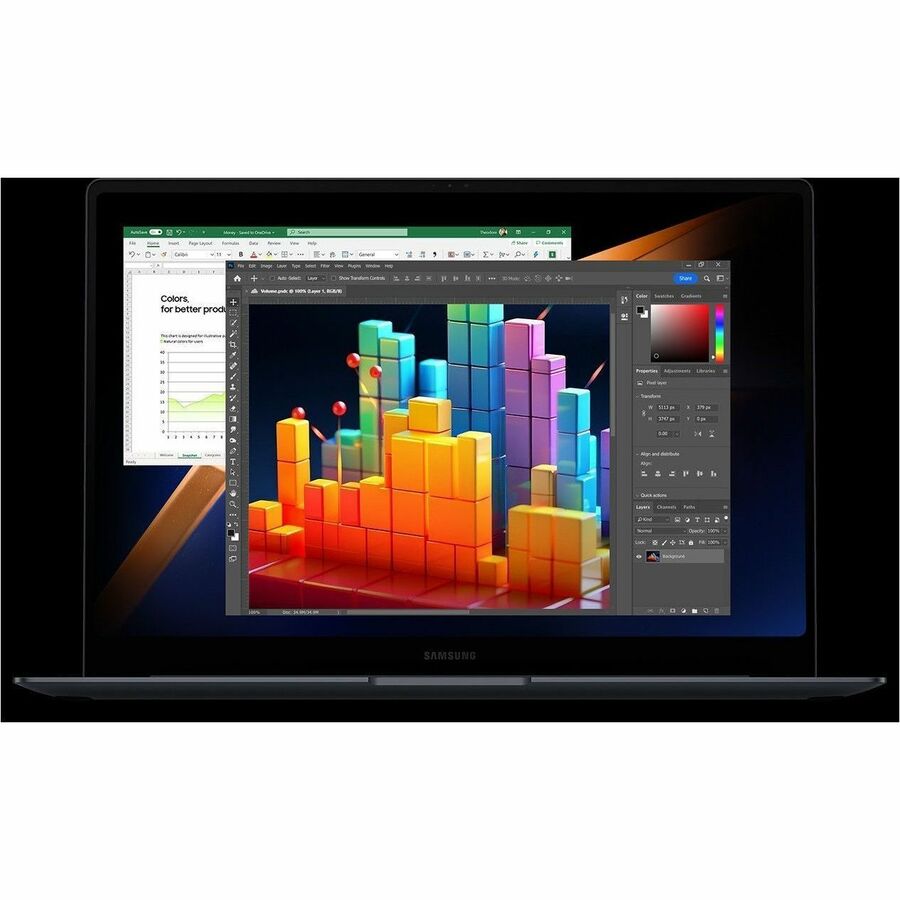 Samsung Galaxy Book4 Pro NP964XGK-KG3US 16-Inch Touchscreen Notebook with 3K Display and Intel Core Ultra 5 Processor