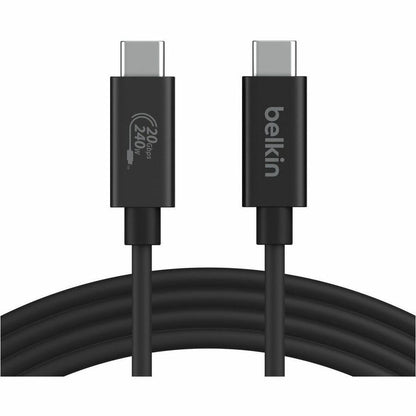 Belkin USB4 Cable, 240W Power Delivery and 20Gbps Data Transfer – 6.56 ft