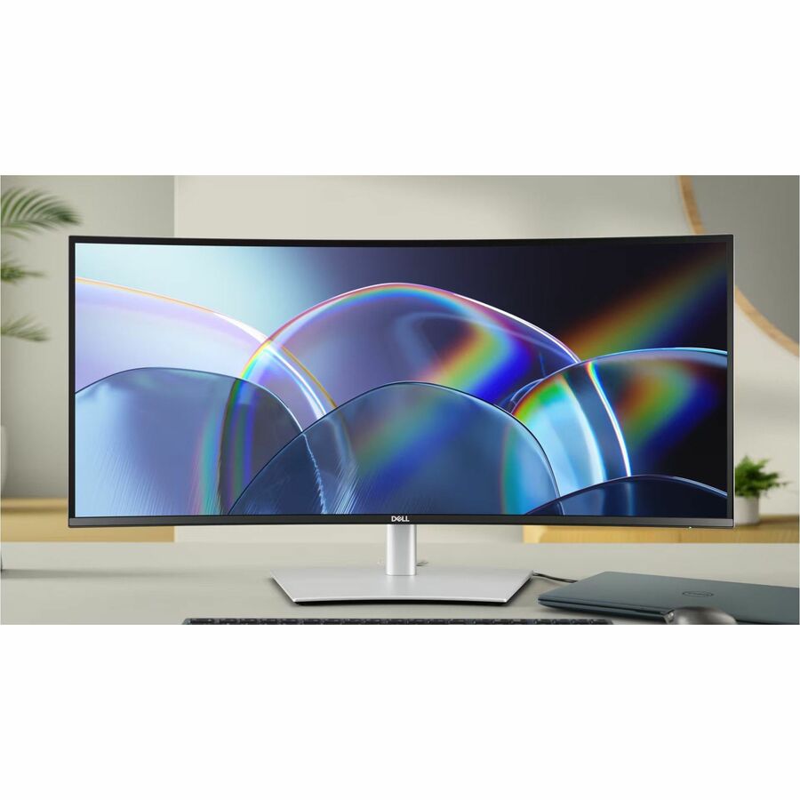 Dell UltraSharp U3425WE 34" Class UW-QHD Curved Screen LED Monitor - 21:9 - Black, Silver