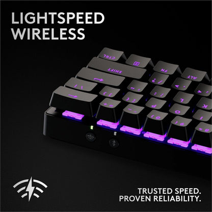 Logitech G PRO X 60 LIGHTSPEED Wireless Gaming Keyboard – Compact TKL Mechanical Keyboard with RGB Backlit and GX Optical Switches for Windows PC