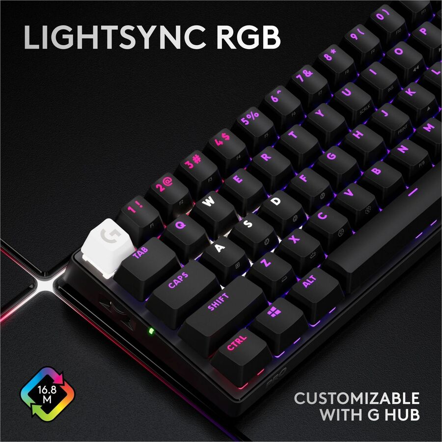 Logitech G PRO X 60 LIGHTSPEED Wireless Gaming Keyboard – Compact TKL Mechanical Keyboard with RGB Backlit and GX Optical Switches for Windows PC
