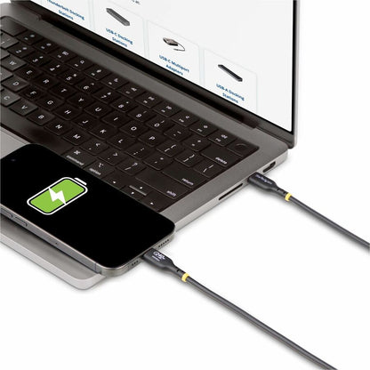 StarTech.com 6ft USB-C Charging and Data Transfer Cable with 240W Power Delivery for MacBook Pro and High-Performance Devices