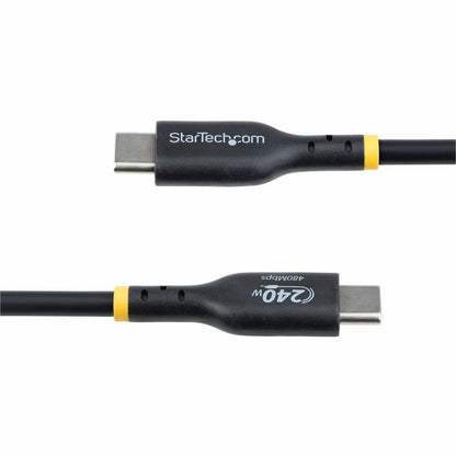 StarTech.com 6ft USB-C Charging and Data Transfer Cable with 240W Power Delivery for MacBook Pro and High-Performance Devices
