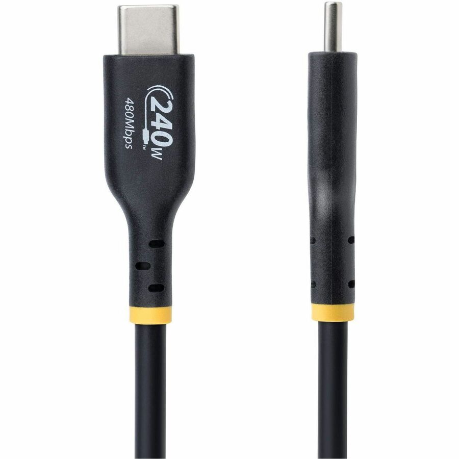 StarTech.com 6ft USB-C Charging and Data Transfer Cable with 240W Power Delivery for MacBook Pro and High-Performance Devices