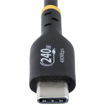 StarTech.com 3ft USB-C Charging Cable with 240W Power Delivery - USB-IF Certified USB-C to USB-C Data Transfer & Charging Cord