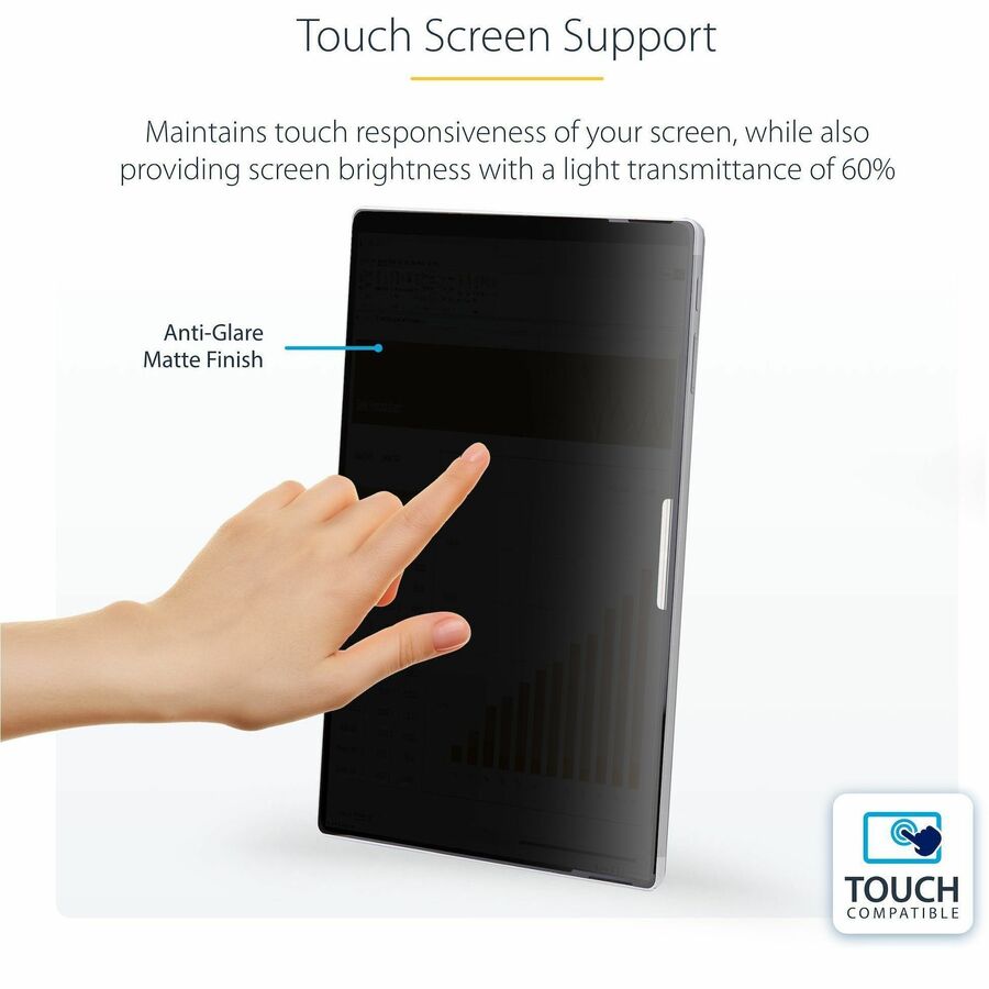 StarTech.com 13-Inch Surface Pro Privacy Screen Protector with Blue Light Reduction and Touch Support