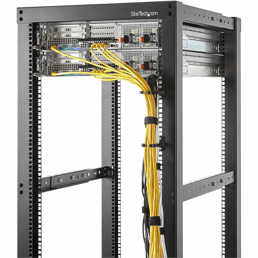 StarTech.com 5-Pack 1U Vertical D-Ring Cable Management Hooks for Server Racks