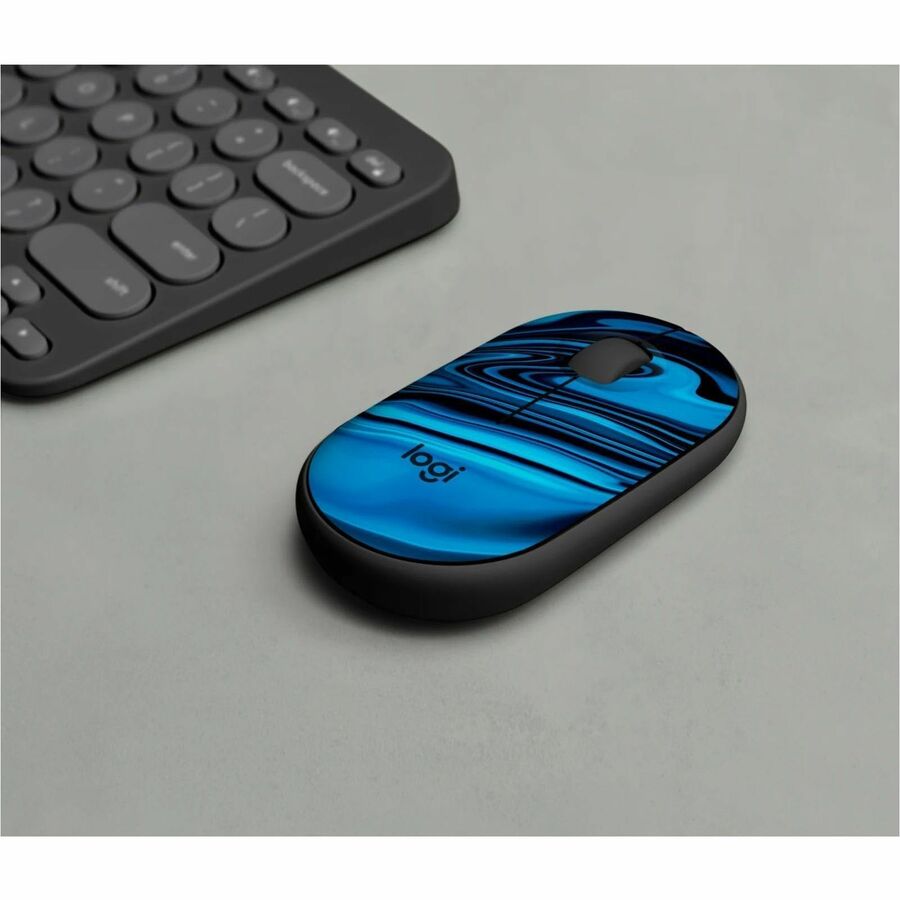 Logitech M340 Wireless Mouse with Silent Clicks and Recycled Plastic - Blue Galaxy