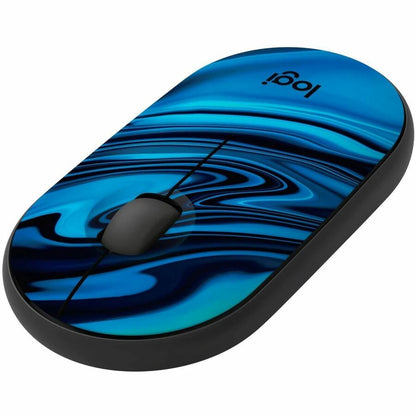 Logitech M340 Wireless Mouse with Silent Clicks and Recycled Plastic - Blue Galaxy