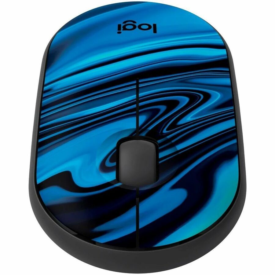Logitech M340 Wireless Mouse with Silent Clicks and Recycled Plastic - Blue Galaxy