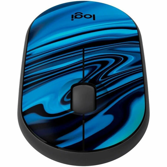 Logitech M340 Wireless Mouse with Silent Clicks and Recycled Plastic - Blue Galaxy