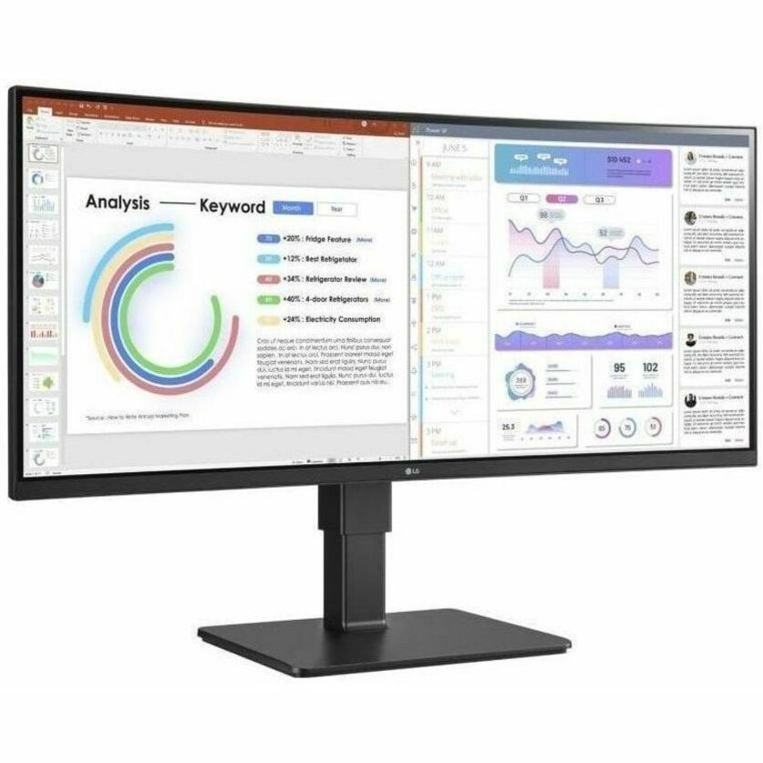 LG Electronics 34BQ77QE-B 34-Inch Curved WQHD IPS Monitor with HDR10 and USB-C