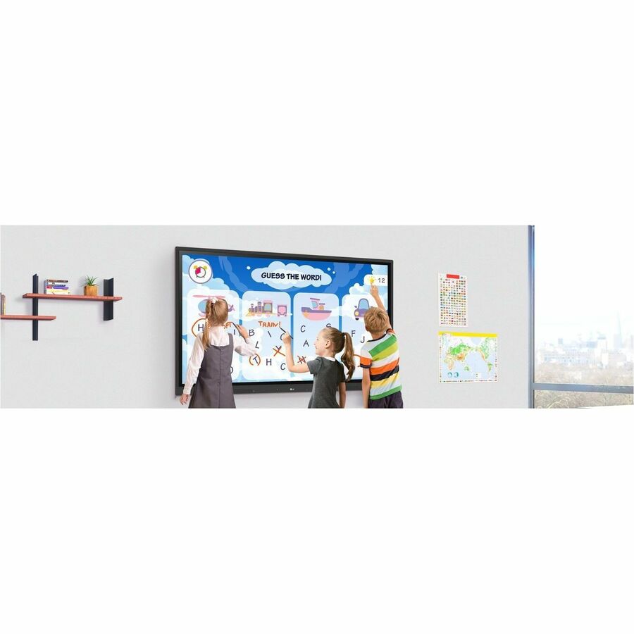 LG CreateBoard 75TR3DK-B Collaboration Display - 75-Inch UHD Multi-Touch Interactive Screen with Wireless ScreenShare and Educational Tools