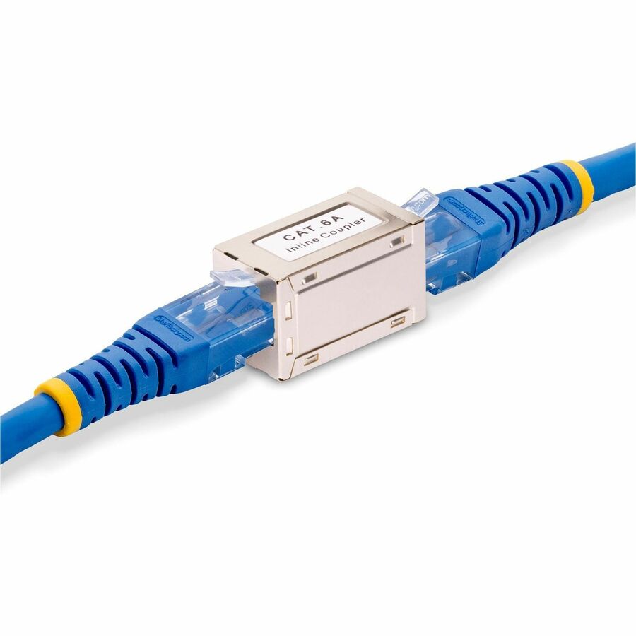 StarTech.com Shielded RJ45 Coupler for Cat 6a Ethernet Cables - Inline Female to Female Connector