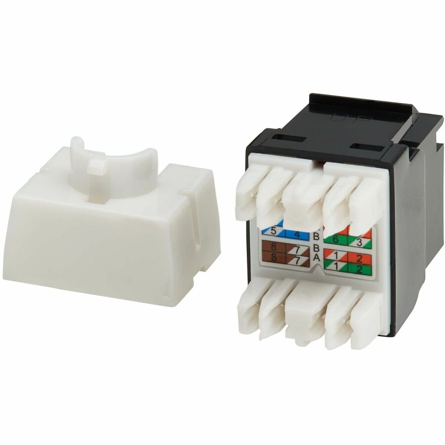 Eaton Tripp Lite Series Cat6a Keystone Jacks - 25 Pack with PoE++ Support and European/NA Punchdown Compatibility