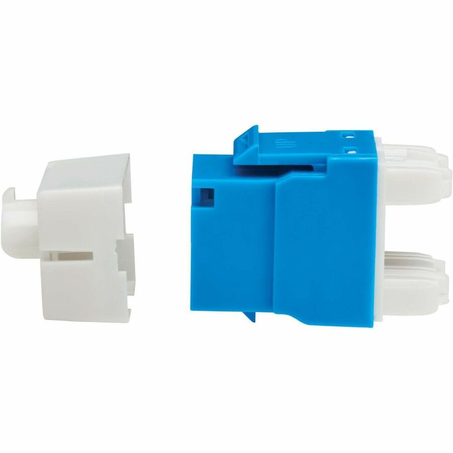 Eaton Tripp Lite Series Cat6a Keystone Jacks (10 Pack) with PoE++ Support - Blue RJ45 Ethernet Connectors for High-Speed Networks