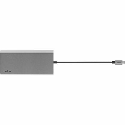 Belkin USB-C 8-in-1 Dual Display Core Hub Docking Station - 100W Power Delivery, Dual 4K HDMI & Ethernet - Space Gray