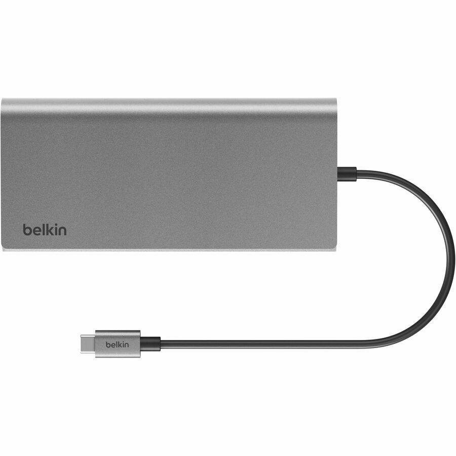 Belkin USB-C 8-in-1 Dual Display Core Hub Docking Station - 100W Power Delivery, Dual 4K HDMI & Ethernet - Space Gray