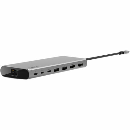 Belkin USB-C 8-in-1 Dual Display Core Hub Docking Station - 100W Power Delivery, Dual 4K HDMI & Ethernet - Space Gray