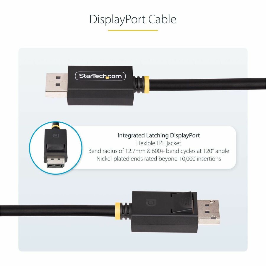 StarTech.com 6ft DisplayPort 2.1 Cable with VESA Certification for 8K/4K UHD Monitors