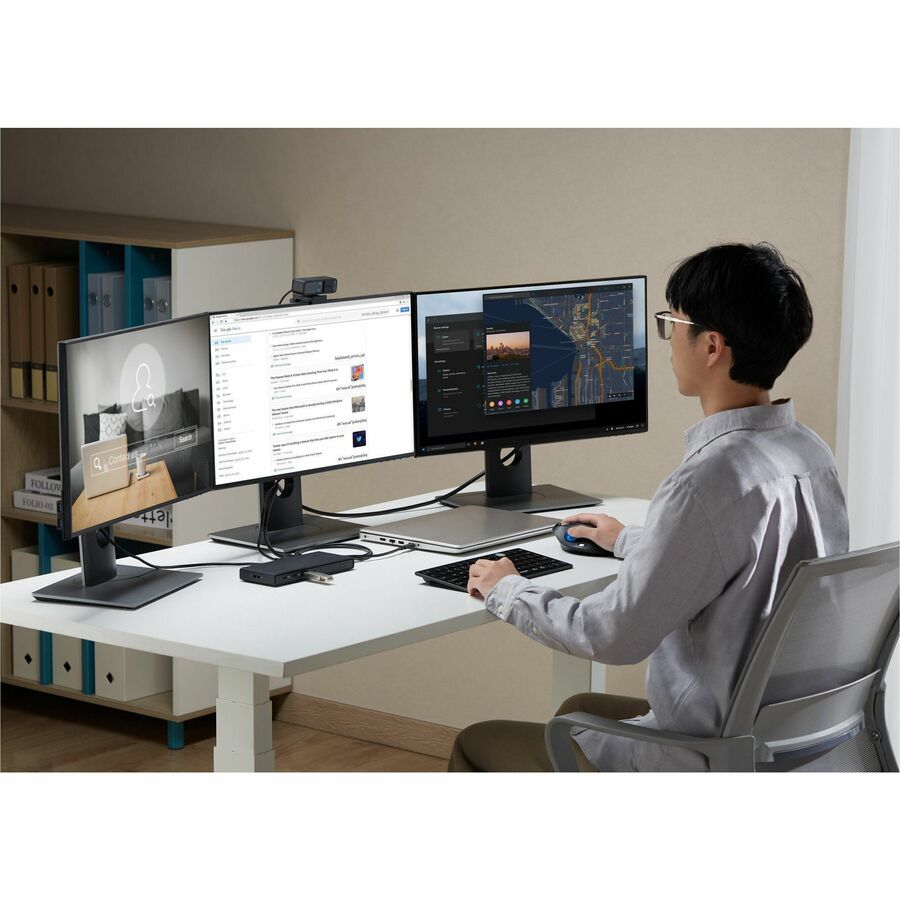 Kensington SD4842P EQ USB-C 10Gbps Triple Video Driverless Docking Station for Windows 10