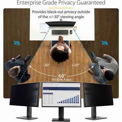 StarTech.com 24-inch 16:9 Acrylic Hanging Privacy Screen Filter for Monitors