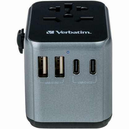 Verbatim UTA-03 Universal Travel Adapter 30W with USB-C and USB-A Ports