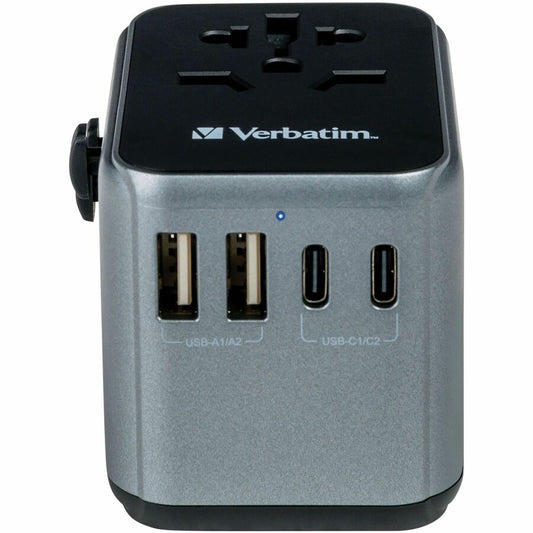 Verbatim UTA-03 Universal Travel Adapter 30W with USB-C and USB-A Ports