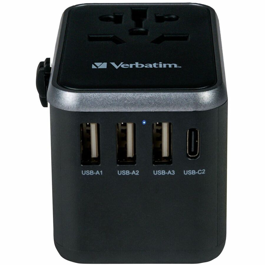 Verbatim UTA-04 Universal Travel Adapter 61W with USB-C and USB-A Ports