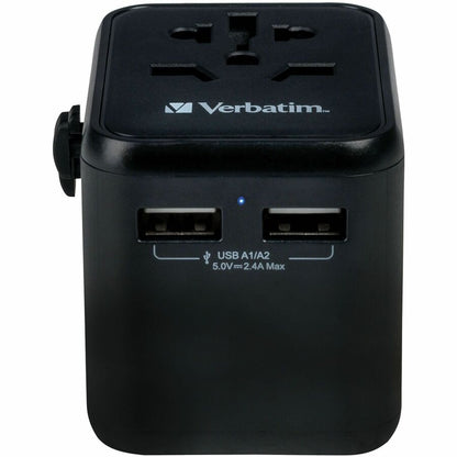 Verbatim UTA-01 Universal Travel Adapter 12W with USB-A Charging Ports
