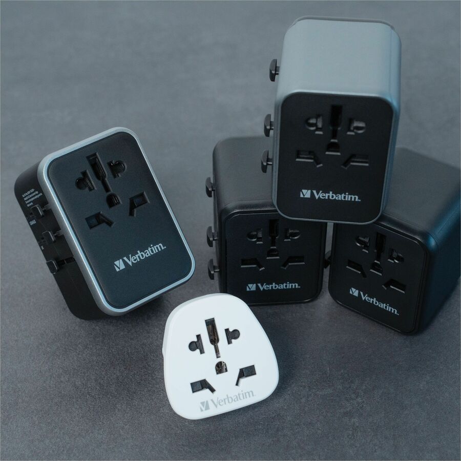 Verbatim UTA-01 Universal Travel Adapter 12W with USB-A Charging Ports