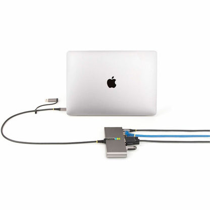 StarTech.com 2-Port USB-C Hub with Gigabit Ethernet, RS-232 Serial, and 100W Power Delivery Pass-Through (Part #5G2A1SGBB-USB-C-HUB)