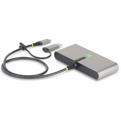 StarTech.com 2-Port USB-C Hub with Gigabit Ethernet, RS-232 Serial, and 100W Power Delivery Pass-Through (Part #5G2A1SGBB-USB-C-HUB)