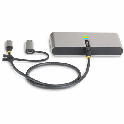 StarTech.com 2-Port USB-C Hub with Gigabit Ethernet, RS-232 Serial, and 100W Power Delivery Pass-Through (Part #5G2A1SGBB-USB-C-HUB)