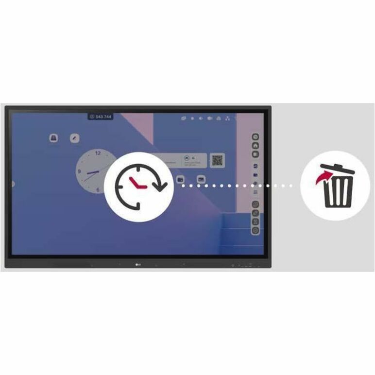 LG CreateBoard 86TR3DK-B Collaboration Display with Multi-Touch and Wireless ScreenShare