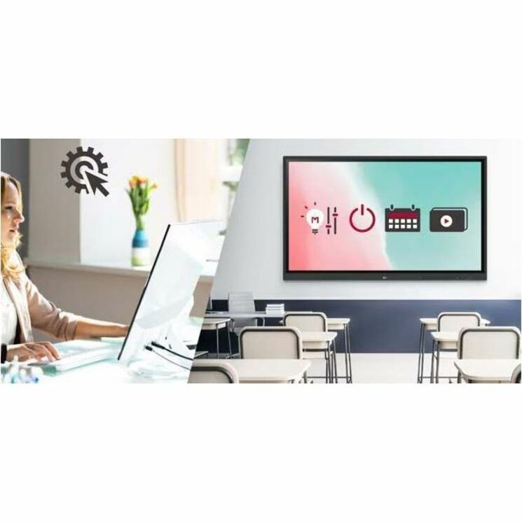 LG CreateBoard 86TR3DK-B Collaboration Display with Multi-Touch and Wireless ScreenShare
