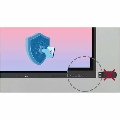 LG CreateBoard 86TR3DK-B Collaboration Display with Multi-Touch and Wireless ScreenShare