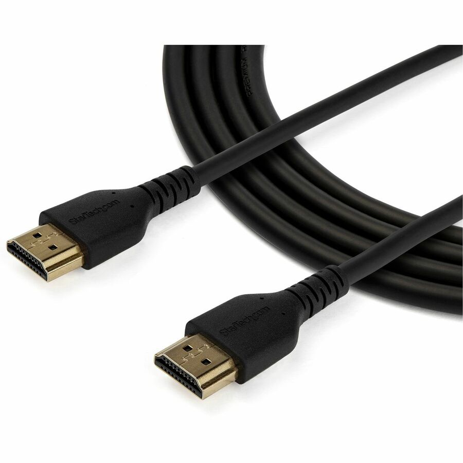 StarTech.com 4.92 ft Slim HDMI 2.0 Cable with Ethernet - 4K 60Hz, HDR, Aramid Fiber Reinforced