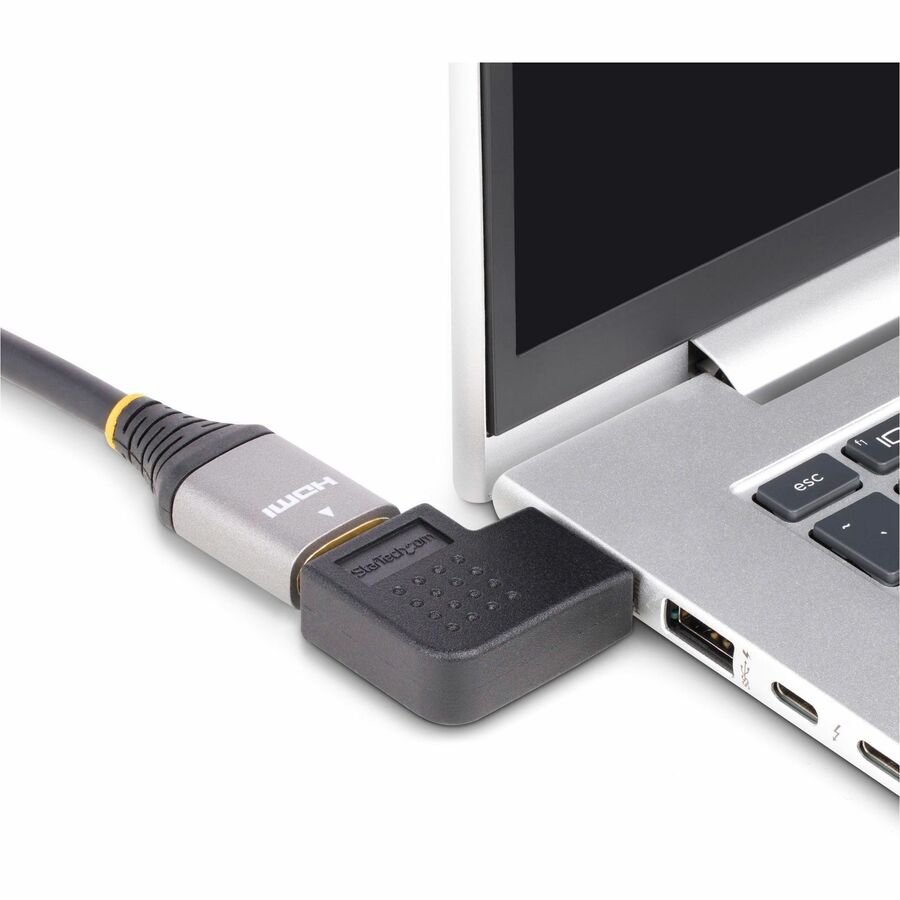 StarTech.com Right Angle HDMI 2.0 Adapter - Male to Female, 4K 60Hz, Port Saver for HDMI Devices