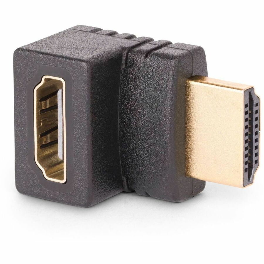 StarTech.com Down Angle HDMI 2.0 Adapter, Male to Female, 4K 60Hz, Port Saver for Wall-Mounted TVs and AV Cabinets