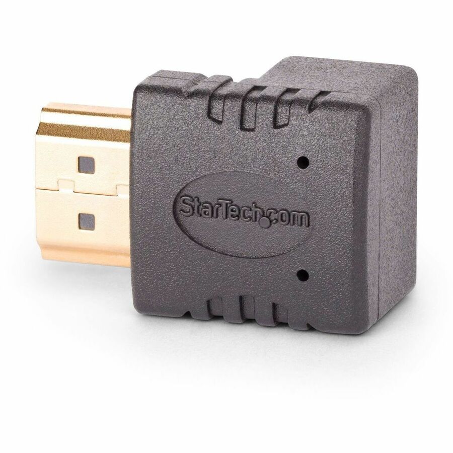 StarTech.com Down Angle HDMI 2.0 Adapter, Male to Female, 4K 60Hz, Port Saver for Wall-Mounted TVs and AV Cabinets