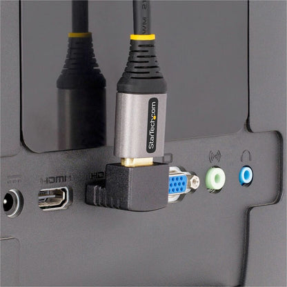 StarTech.com Down Angle HDMI 2.0 Adapter, Male to Female, 4K 60Hz, Port Saver for Wall-Mounted TVs and AV Cabinets