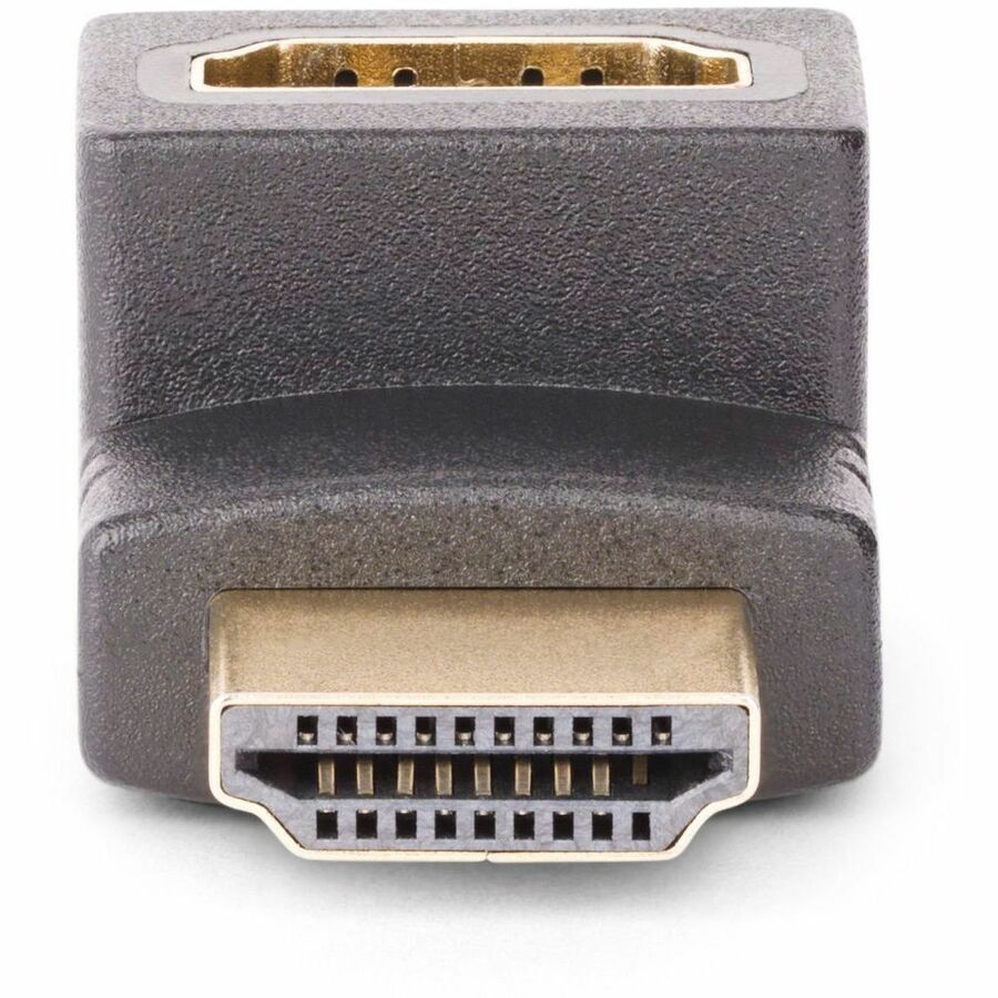 StarTech.com Down Angle HDMI 2.0 Adapter, Male to Female, 4K 60Hz, Port Saver for Wall-Mounted TVs and AV Cabinets