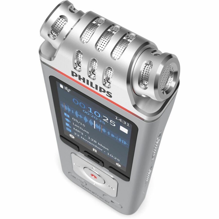 Philips Voice Tracer DVT4110 Digital Voice Recorder with 8GB Storage and Hi-Fi Microphones