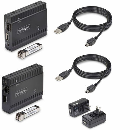 StarTech.com DisplayPort KVM Extender over Fiber Optic – 4K 60Hz Console Extender Kit up to 984 ft (300 m)