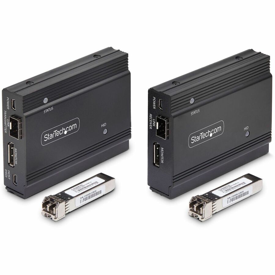 StarTech.com DisplayPort KVM Extender over Fiber Optic – 4K 60Hz Console Extender Kit up to 984 ft (300 m)