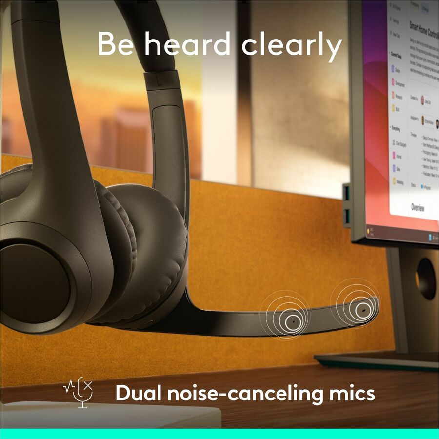 Logitech Zone 305 Wireless Bluetooth Headset with Microphone for Business and Collaboration