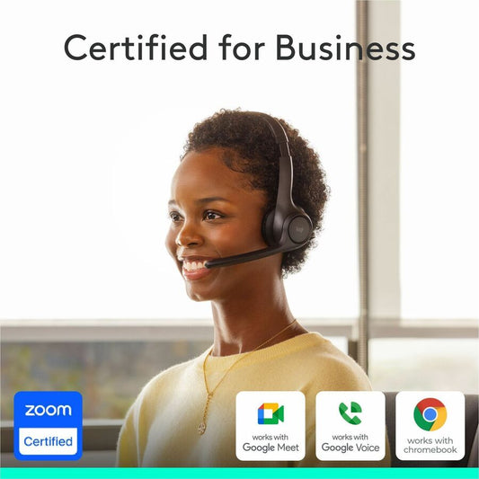 Logitech Zone 305 Wireless Bluetooth Headset with Microphone for Business and Collaboration
